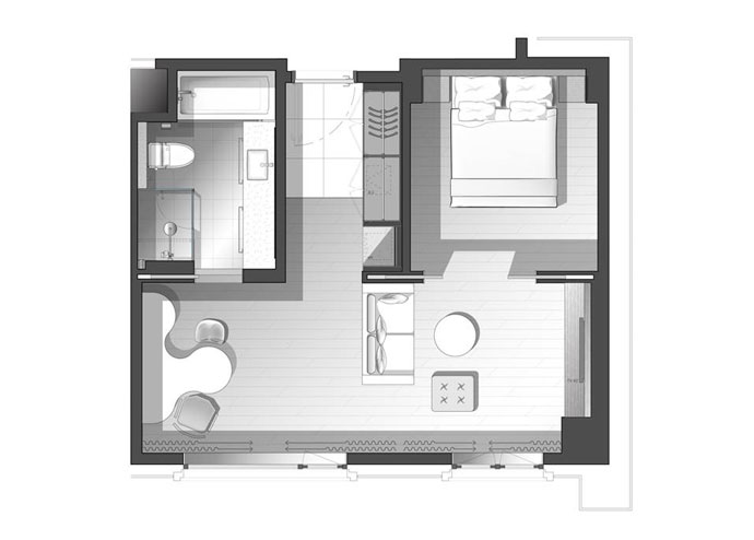 Floor plan for room