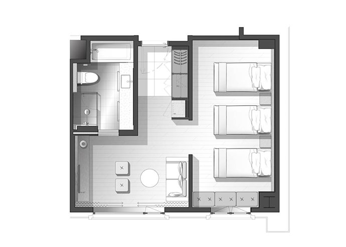 Floor plan for room