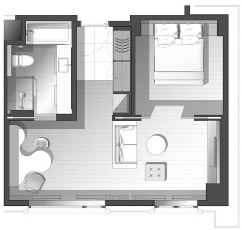 Floor plan for room