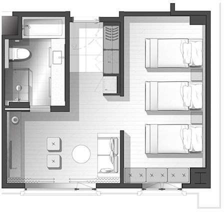 Floor plan for room
