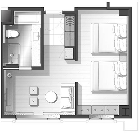 Floor plan for room