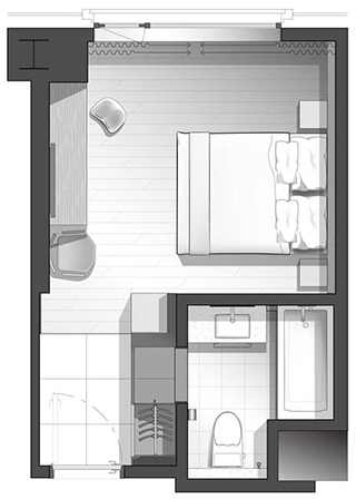 Floor plan for room